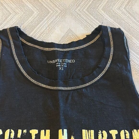 Unsweetened Women’s Black Hamptons Long Island Tank Top - Size XS - Picture 3 of 7